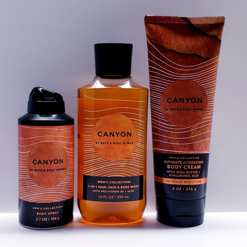 Men's Collection CANYON Body Spray, Body Cream, Body Spray and Shower Gel